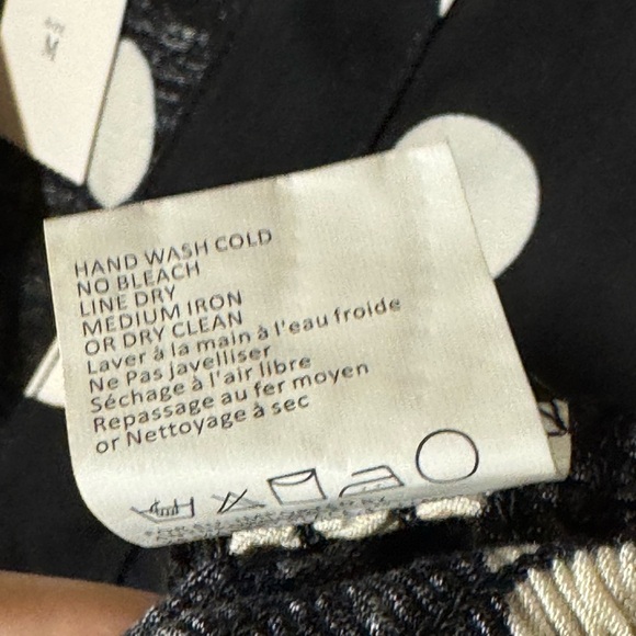 Anthropologie-TINY-Black and White Polka Dot Women's Top - Picture 6 of 10